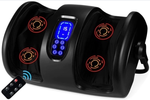 Reflexology Shiatsu Foot Massager w/ High-Intensity Rollers, Remote Control - Lot 595