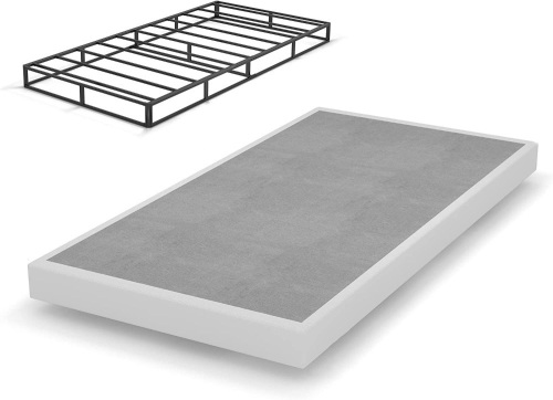 Twin XL Box Spring, 5 Inch Low Profile Metal Mattress Foundation w/ Cover - Lot 593