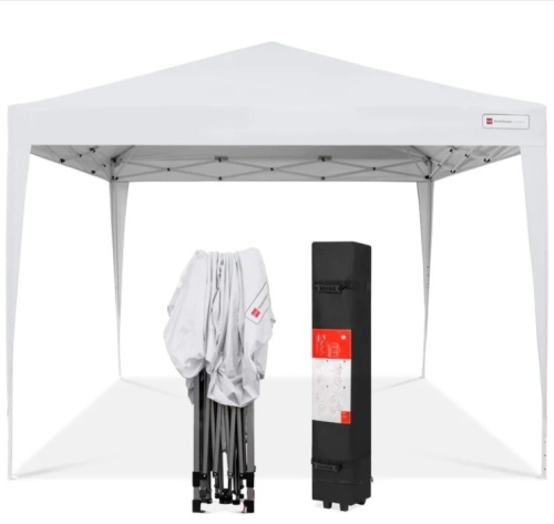 Outdoor Portable Pop Up Canopy Tent w/ Carrying Case, 10x10ft - Lot 372