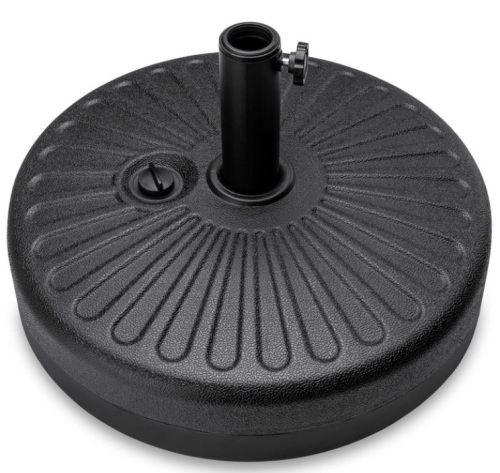 Plastic Patio Umbrella Base Pole Holder Accessory w/ Adjustable Knob - Lot 384