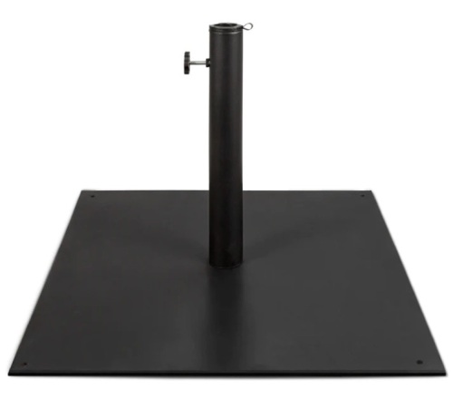 Steel Umbrella Base, Patio Stand w/ Tightening Knob & Anchor Holes - 38.5lb - Lot 345