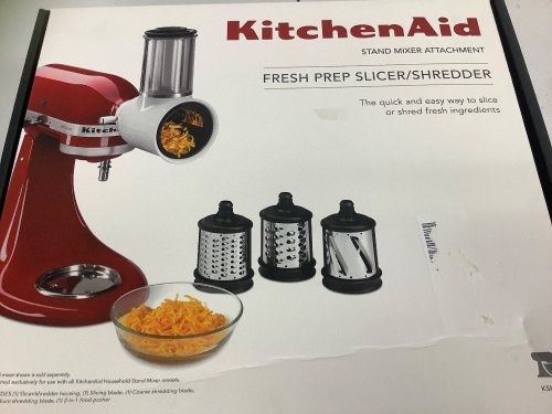 KitchenAid Mixer Attachments, Slicer/Shredder, E-Commerce Return, Sold as is - Lot 31