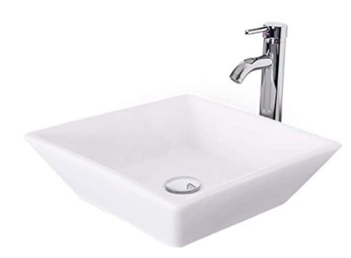 Eclife Counter Top Ceramic Sink Bowl, E-Commerce Return, Sold as is - Lot 36