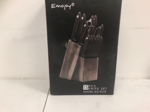 15 Pc Knife Set w/ Block, E-Commerce Return, Sold as is - Lot 61