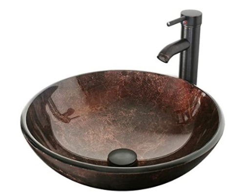 Artistic Tempered Glass Vessel Sink, E-Commerce Return, Sold as is - Lot 76