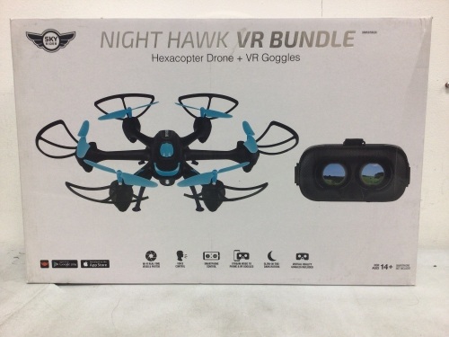 Nighthawk VR Drone Bundle, Appears New, Sold as is - Lot 107