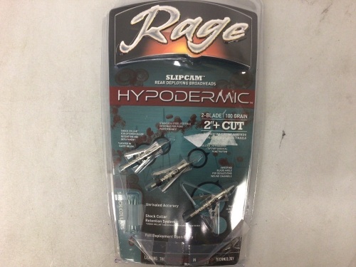 Rage Slipcam Rear Deploying Broadheads, E-Commerce Return, Sold as is - Lot 214