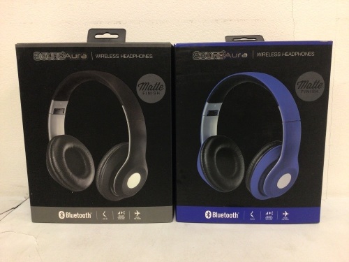 Lot of (2) Wireless Headphones, Appears new, Sold as is - Lot 245
