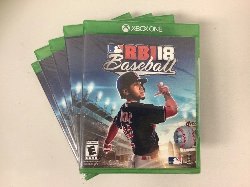 Lot of (5) Xbox One RBI 18 Baseball Games, New, Sold as is - Lot 324