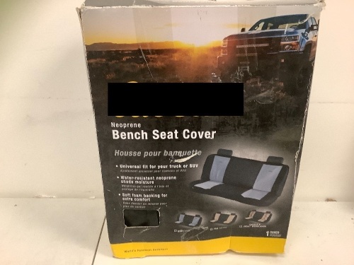 Neoprene Bench Seat Cover, E-Commerce Return, Sold as is - Lot 127