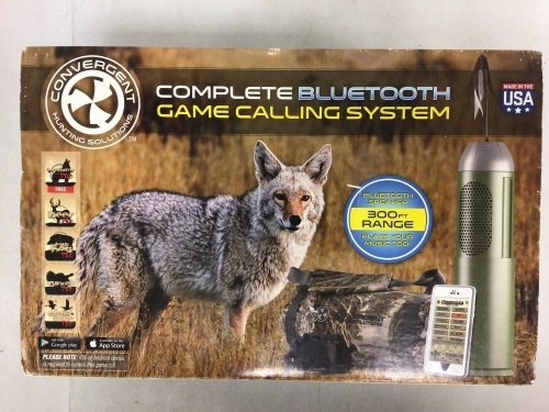 Convergent Hunting Solutions Complete Bluetooth Game Calling System, E-Comm Return - Lot 105
