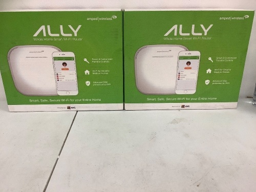 Lot of (2) Ally Whole Home Smart WiFi Router, Appears New, Sold as is - Lot 161