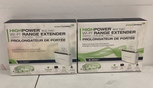 Lot of (2) WiFi Range Extender, Appears New, Sold as is - Lot 294