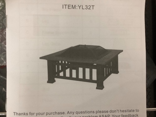 Outdoor Firepit, Appears New, Sold as is - Lot 148
