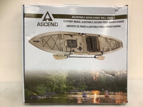 Ascend Kayak/ Canoe Wall Cradle, E-Commerce Return, Sold as is - Lot 310