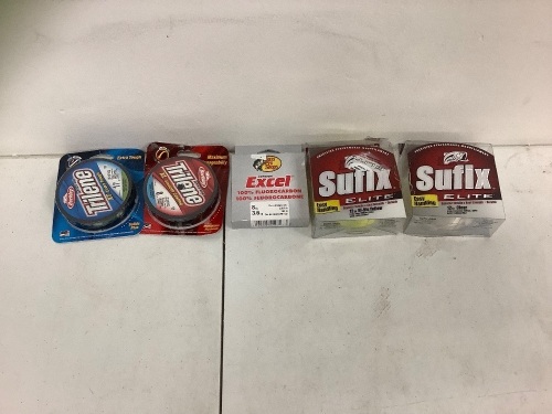 Lot of (5) Assorted Fishing Line, E-Comm Return - Lot 433