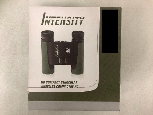 Intensity HD Compact Binoculars 10x, Appears New, Missing Pieces, Sold As-is  - Lot 287