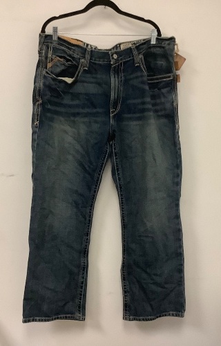 Ariat Jeans Low Rise Boot Cut, 38/30, E-Comm Return - Lot 388