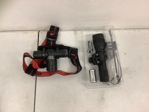 Lot of (2) Headlamp and Flashlight, E-Comm Return, Sold As-is - Lot 277