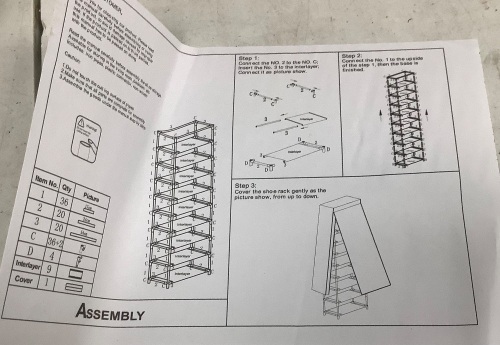 Shoe Rack, E-Comm Return - Lot 397