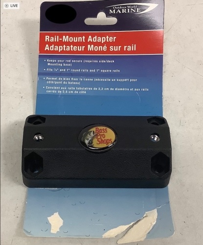 Rail-Mount Rod Holder Adapter, E-Comm Return, Sold As-is - Lot 353