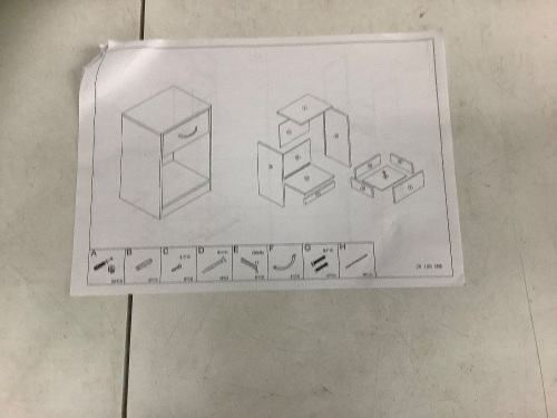 Bedroom End Table, E-Comm Return - Lot 558