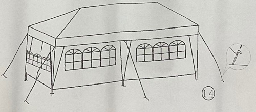 Party Canopy Gazebo Tent, E-Comm Return, Sold As-is - Lot 365