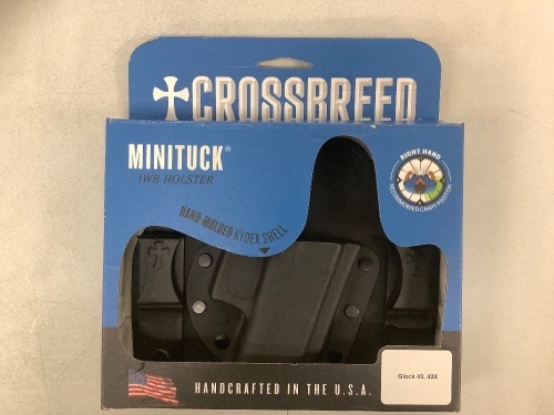 CrossBreed Minituck Right-Hand Glock 43/X Holster, Appears New, Sold As-is - Lot 438