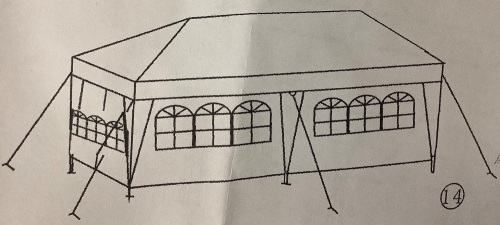 Party Canopy Gazebo Tent, E-Comm Return, Sold As-is - Lot 559