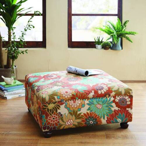Madison Park Carlyle Cocktail Square Ottoman - Lot 2431