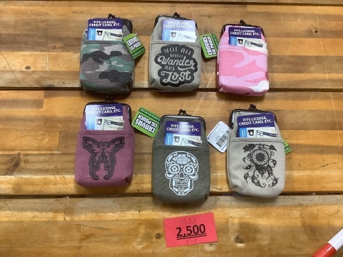 Set of 6 Camo Canvas Cigarette Pouch - Lot 2500