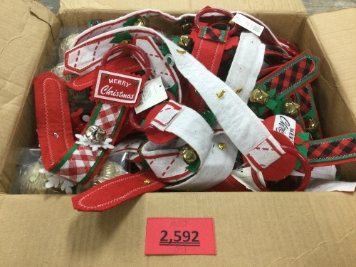 Box of Misc. Christmas Items - Lot 2592