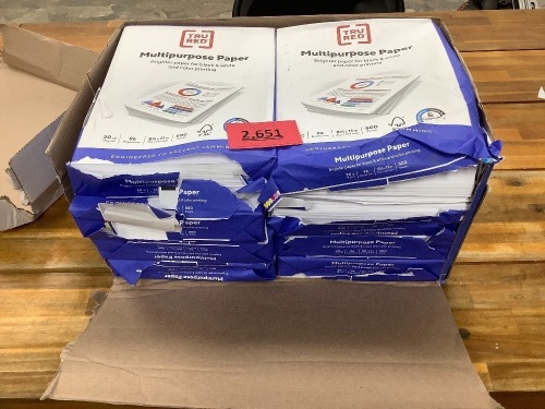 Box of 5000 Sheets of TruRed Copy Paper - Lot 2651