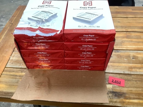 Box of 5000 Sheets of TruRed Copy Paper (SOME WATER DAMAGE) - Lot 2652