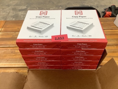 Box of 5000 Sheets of TruRed Copy Paper - Lot 2653