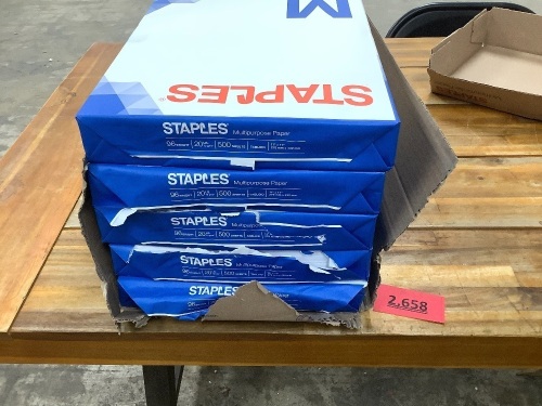 Box of 2500 Sheets of Staples Copy Paper - Lot 2658