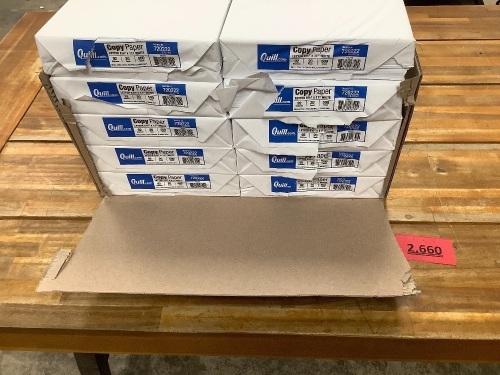 Box of 5000 Sheets of Quill Copy Paper - Lot 2660