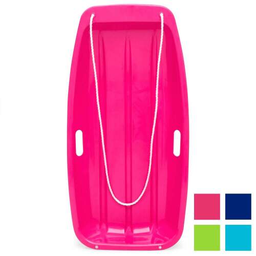 Kids Outdoor Plastic Toboggan Snow Sled Board w/ Pull Rope, Handles - Lot 2698