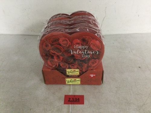 Set of 5 Valentines Sampler Assorted Dark Chocolates - Lot 2534