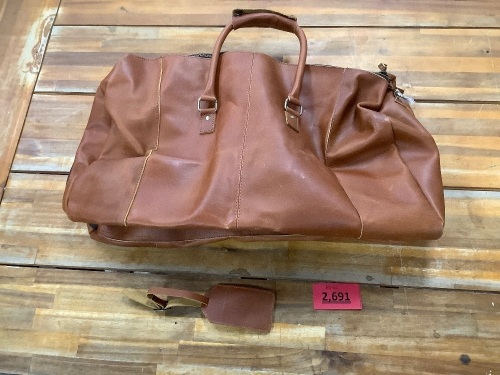 Brown Leather Hand Bag - Lot 2691