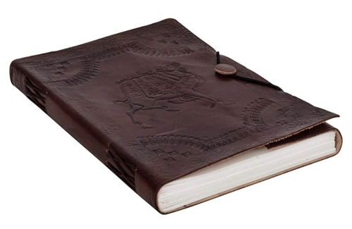 Gusti Leder Genuine Leather Notebook/Journal/ Sketchbook w/ Embossed Camel  - Lot 62