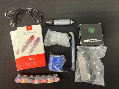 Dragonhawk Tattoo Machine Rotary Pen Starter Bundle - Lot 218