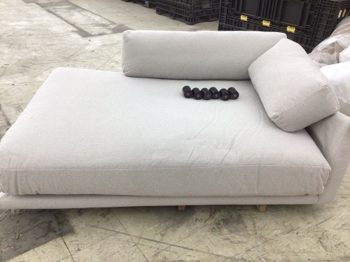 Blu Dot Sunday Sectional Chaise, Damaged - Lot 222