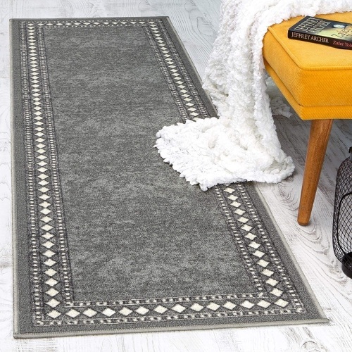 Antep Rugs Alfombras 2'x7' Non-Skid (Non-Slip) Low Profile Pile Rubber Backing Indoor Runner Rug - Lot 257