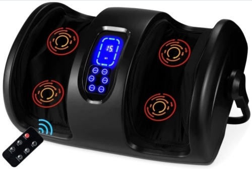 Reflexology Shiatsu Foot Massager w/ High-Intensity Rollers, Remote Control - Lot 472