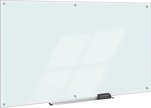 Amazon Basics Glass Dry-Erase Board - Frosted, Non-Magnetic, 8' x 4' - Lot 9