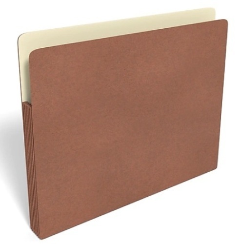 Box of 10 TRU RED Reinforced File Pocket, 5.25" Expansion, Letter Size - Lot 541