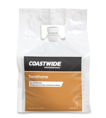 Coastwide Professional Durathane High-Solids Floor Finish, Unscented, 2.5 gal Bag, 2/Carton - Lot 329