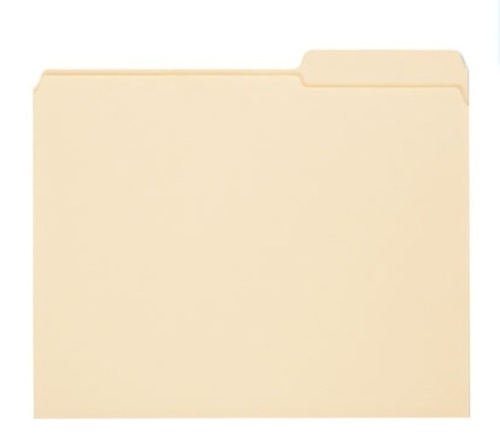 Pallet of Letter Size File Folders, Guide Height with 2/5 Cut Right Tab, Manila - Lot 383