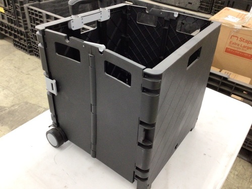 Assorted Office Supplies(Paper, Writing Pads & Notebooks) and Rolling Cart Missing a Wheel - Lot 384